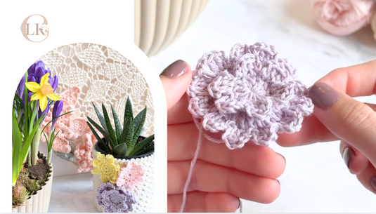 Bloem gratis haakpatroon