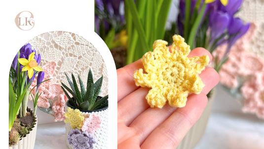 Bloem gratis haakpatroon