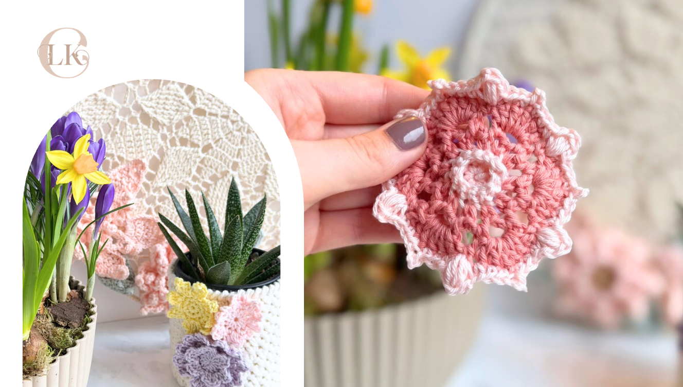 Free Crochet Pattern Flower - Happy Flowers #6