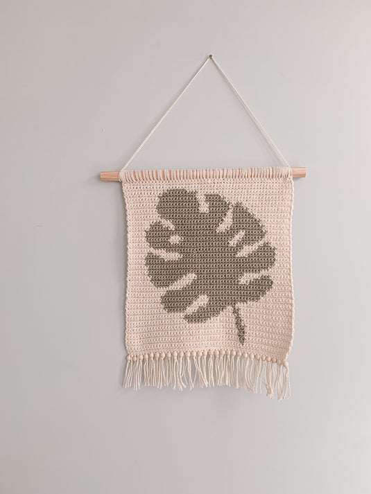 Monstera wall hanging