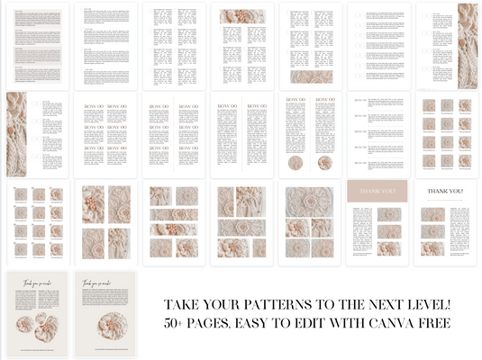 Beige Canva Template voor Patronen