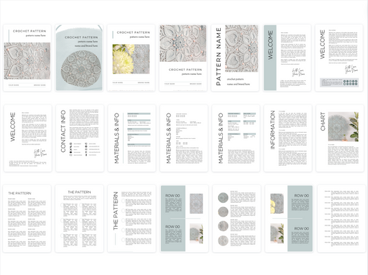 Green Canva Template voor Patronen