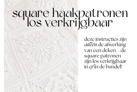 Alléén Afwerking - Square Deken